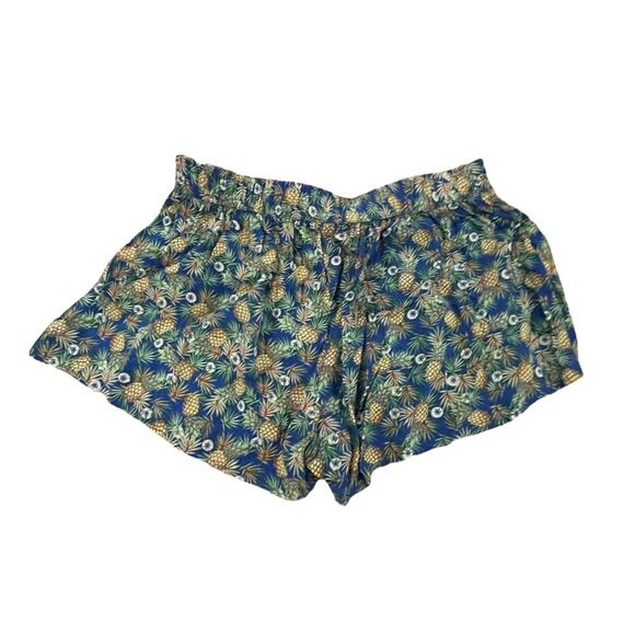 Mine blue shorty pineapple shorts size large - Picture 2 of 5